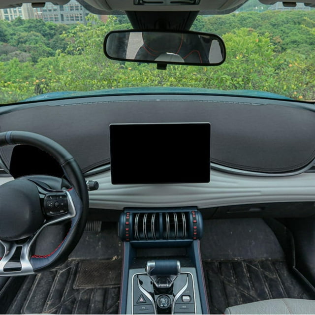 Alfombra antideslizante Macarena para salpicadero de coche BYD ATTO 3 Negro