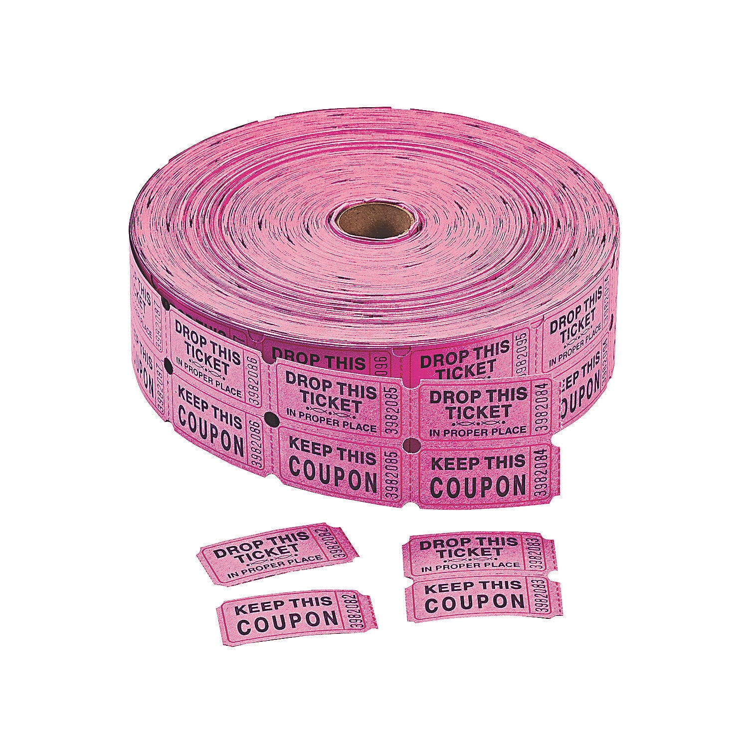 Magenta Coupon Double Roll Tickets - Party Favors - 1 Piece