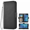 thumbnail image 1 of Samsung Galaxy J3-2016 Case, Cell Phone Leather Sleeve PU Leather Cover Wallet Cell Phone Case Cover Compatible for Samsung Galaxy J3-2016 Leather Case - Black, 1 of 7