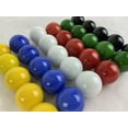 "30 Solid Color Replacement Small Glass Marbles, Dirty Marbles