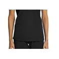 thumbnail image 4 of ELEMENTS BY ALEXANDERS UNIFORMS Women's EL9105 2-Pocket V-Neck Four Way Stretch Scrub Top Black Medium, 4 of 4