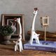 thumbnail image 3 of Giraffe Statue Wooden Giraffe Statue Desktop Decor Giraffe Sculpture Animal Sculpture Home Office Bookshelf Decor C, 3 of 4