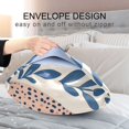 thumbnail image 4 of Yayeee Pillowcase Standard Size Set of 2 Satin Wrinkle Resistant Pillow Case, Leopards Leaves, 4 of 7
