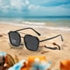 thumbnail image 5 of TR90 gafas de sol gafas de sol cuadradas vintage doble puente metal 400 Eyewears, 5 of 6