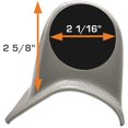 thumbnail image 3 of GlowShift Universal Gray Triple Pillar Gauge Pod - Fits Any Make/Model - ABS Plastic - Mounts (3) 2-1/16" (52mm) Gauges to Vehicle's A-Pillar, 3 of 5