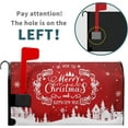 thumbnail image 2 of Merry Christmas Magnetic Mailbox Cover 21x18 Inch - Snowy Winter Decorative Wrap for Home Garden Yard Outdoor Decor - Happy New Year Post Letter Box Decal, 2 of 6