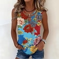 thumbnail image 4 of asdoklhq 4th Of July Shirts Tshirts Sleeveless Tops Women's Casual Independence Day Sleeveless Round Neck Multicolor M, 4 of 6