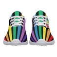 thumbnail image 3 of Unisex Rainbow Sneakers, LGBT Shoes for Men Women Lightweight Breathable Running Shoes White Size 11, 3 of 7