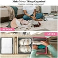 thumbnail image 4 of PinkSheep Foldable Dresser Drawer Organizer, Closet Storage Bins Dividers for Clothes Underwear Bra, 6 Pack, Beige, 4 of 10