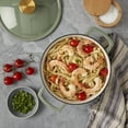 thumbnail image 5 of Smith & Clark 3-Quart Enameled Cast Iron Dutch Oven Fluted Round Pot with Lid, Sage, 5 of 10