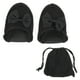 thumbnail image 3 of Pantuflas plegables portátiles de 24,5 cm para mujer, de viaje, de algodón, con suela silenciosa, talla única (negro), 3 of 6