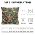 thumbnail image 5 of Nawypu Blue Green Red Floral Pillow Covers  Vintage Flower Bird Strawberry Print Throw Pillows Outdoor Chinoiserie Decorative Pillow Case  Cushion Covers Rustic Decor for Couch Sofa Bed, 5 of 5