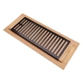 thumbnail image 4 of Razo Red Oak Wood Floor Register, Drop in Vent with Damper, 4x12 inch, Unfinished, 4 of 5