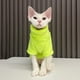 thumbnail image 4 of Ropa para gatos sin pelo Otoño e invierno Camiseta elástica de algodón de grosor medio Base de terciopelo de visón resistente a lamidos Espesada Cálida y cómoda, 4 of 6