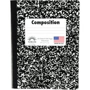 Black and White Composition Book, Wide Ruled, 9.75" x 7.5", 100 Sheets