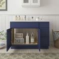thumbnail image 4 of 45" Freestanding Bathroom Vanity Cabinet without Top in Blue, 4 of 6