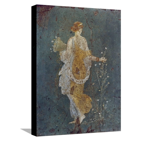 Art.com Flora with a Cornucopia Stretched Canvas Print Wall Art, 12" x 16"