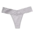 thumbnail image 3 of Blmnix Panties for Women Lace Thong Underwear Gray Breathable Soft Panties, 3 of 8