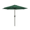 thumbnail image 3 of WestinTrends Paolo 9 Ft Patio Umbrella with Base Included, Market Table Umbrella with 20 Inch Fillable Black Round Base, Dark Green, 3 of 7