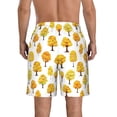 thumbnail image 3 of Kdxio Qutumn Tree Pattern Mens Casual Shorts - Drawstring Summer Beach Sports Shorts for Men, 3 of 9
