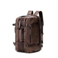thumbnail image 5 of Stylish Men's PU Leather Backpack - Large Capacity, Double Shoulder, Business Trip Ready!, 5 of 5