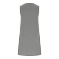 thumbnail image 6 of Girls' Summer Dresses Sleeveless Tank Dress Kids Casual Loose Crewneck Grey Beach Sundress 13-14 Years, 6 of 7