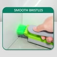 thumbnail image 4 of Multifunctional Cleaning Brush for Bathtub Scrubber, Corner Cleaner Brush for Shower Bathroom Kitchen Sink, Wall Grout and Corner Scrubber, Comfort Grip, Flexible Stiff Bristles Brush, Gray White, 4 of 9