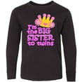 thumbnail image 3 of Inktastic I'm the Big Sister to Twins. Long Sleeve Youth T-Shirt, 3 of 5