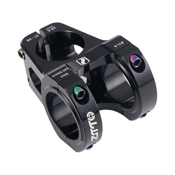 Vástago de bicicleta Vástago de manillar de aleación de aluminio para bicicleta de montaña, vástago corto de 31,8x35mm para bicicleta de carretera