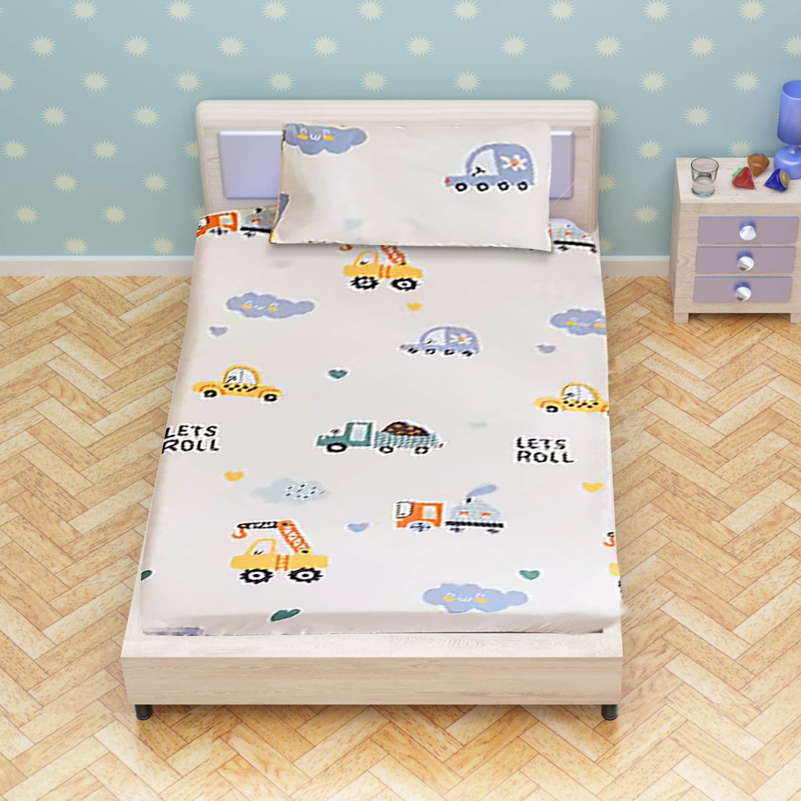 Rkxzt Babies Crib Single Piece Children S Cotton Bed Sheet Newborn Mattress Cover Bed Cover Bedsheet Summer Savings Clearance Walmart