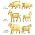 thumbnail image 2 of Juego de juguetes de animales de la selva, 12 piezas de figuras de animales de aprendizaje, juguetes de animales del bosque, modelo de figura de animal elaborado con cuidado, 2 of 8