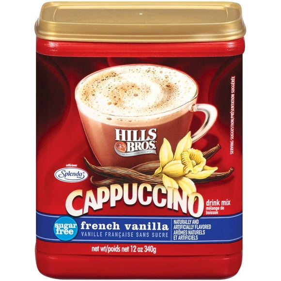 Mélange de boisson vanille française sans sucre de Hills Bros Cappuccino 340 g