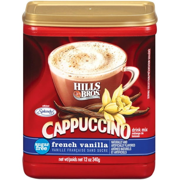 Mélange de boisson vanille française sans sucre de Hills Bros Cappuccino  340 g 