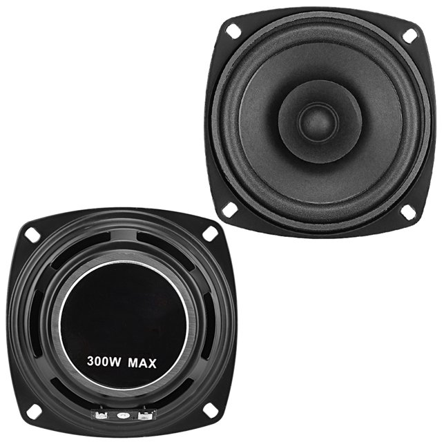 Altavoces coaxiales para automóvil, altavoces coaxiales para automóvil de 4 pulgadas, 300 W, 12 V, altavoces para automóvil que mejoran su experiencia