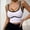 White, variant on Tank Tops for Women Colorblock Trim Square Neck Standard Straps Seamless Racerback Breathable Tank Womens Cami Black L