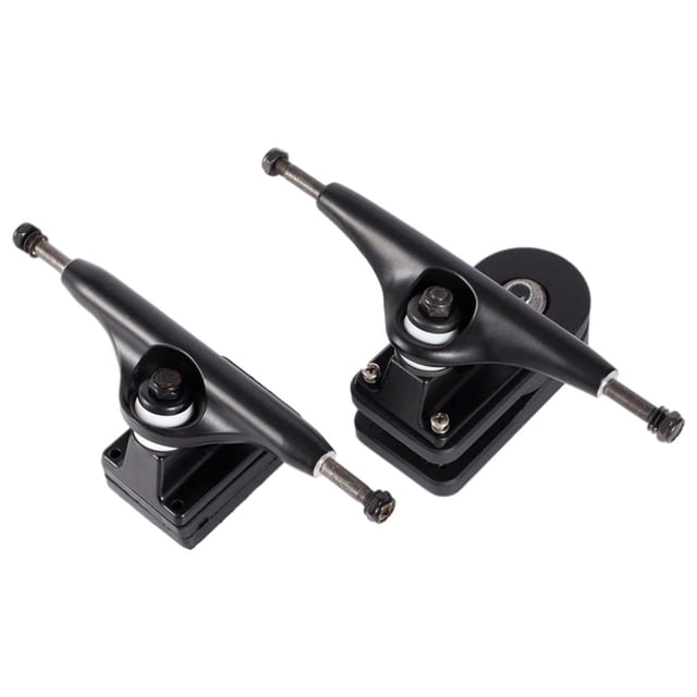 Juego de 2 almohadillas estándar de aleación de aluminio para patinetas, suspensión 6.25, juego de 2 almohadillas de 10 mm pulidas Negro Baoblaze camiones de patineta
