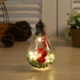 thumbnail image 1 of LED Christmas Snow Globe Balls Ornaments Light Bulbs, Transparent Hanging Ball Fillable Clear Plastic Xmas Baubles for Christmas Wedding Birthday Party Decorations, 1 of 5