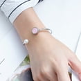 thumbnail image 2 of Guardurnaity de cristal abierta para mujer, decoraciones de mano de acero, brazalete , joyería para niñas para citas, joyería para fiestas de Ropa, zapatos y accesorios Miscelánea Tipo 1, 2 of 6