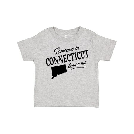 

Inktastic Someone in Connecticut Loves Me Gift Toddler Boy or Toddler Girl T-Shirt