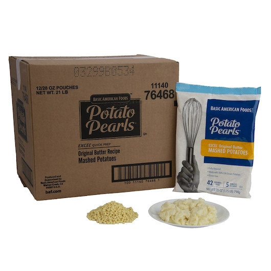 Basic American Foods Excel Original Butter Mashed Potatoes, 28 Oz - 12 Per Case