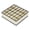 Beige, variant on SharkTRUE Fabric Multi-Compartment Foldable Storage Box Organizer 11.8x11.8x3.54 Inch