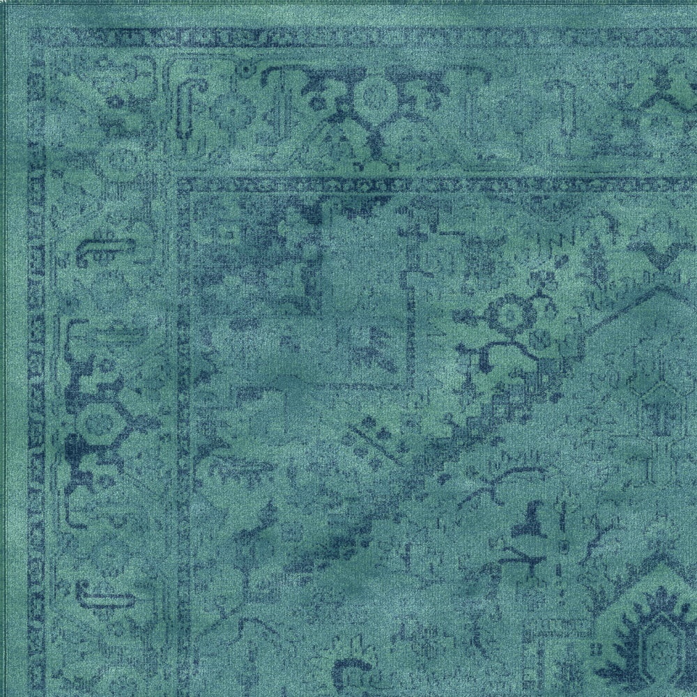 SAFAVIEH Vintage Adrian Traditional Area Rug, Turquoise, 6'7" x 9'2"