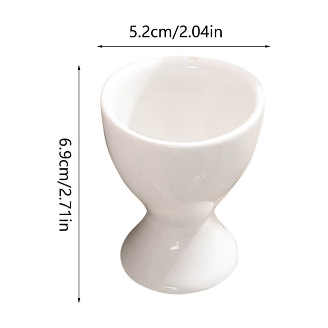JJKBVCLO Ceramic Egg Cup Christmas And Easter Breakfast Water Boiled Cooking Easy To Clean Childhood Memories Kitchen