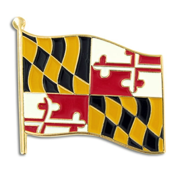 PinMart - PinMart's Maryland US State Flag MD Enamel Lapel Pin ...