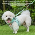 thumbnail image 5 of AIITLE Adjustable Reflective Breathable Dog Harness Vest, No Pull, Escape Proof, with Leash, Small/Medium Dogs, Turquoise-Pink, M, 5 of 8