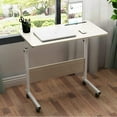 thumbnail image 1 of SOGES Bureau d'Ordinateur Portable Réglable et Mobile avec Fente Intégrée pour Lit et Sofa, Érable, 1 of 5