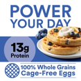 Kashi GO Wild Blueberry Protein Waffles, 10.7 oz, 8 Count (Frozen