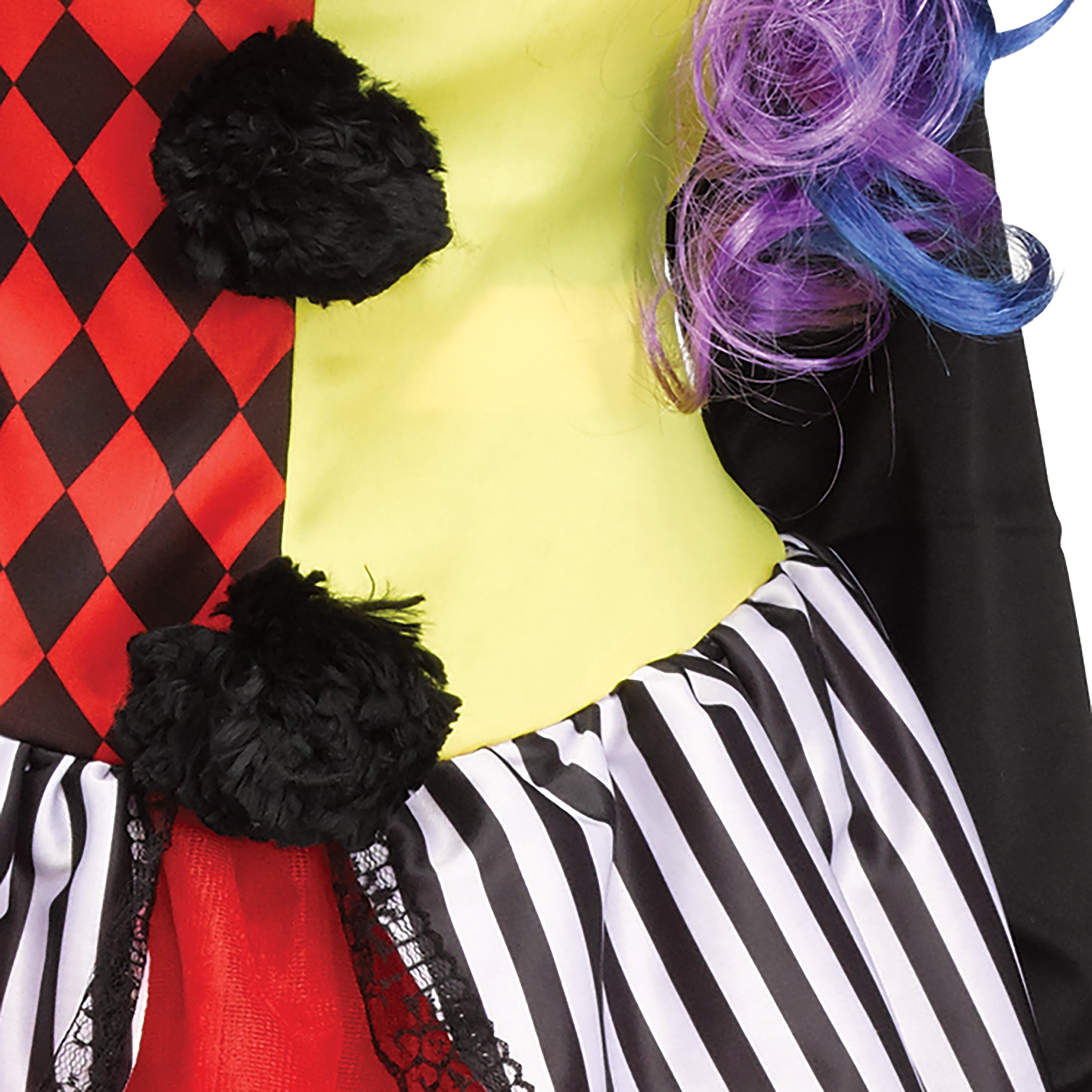 Freakshow Clown Halloween Costume for Adults, Women's Size 1X (16/18W), by Way to Celebrate