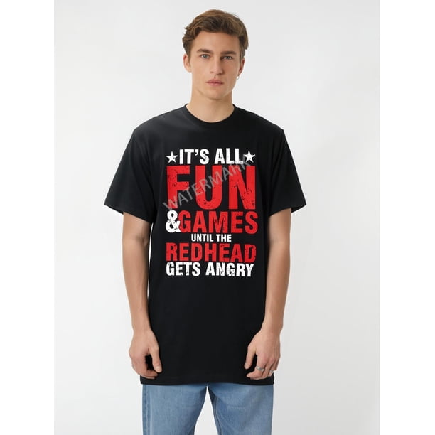 Camiseta de regalo con pelirrojas enfadadas, pelirrojas pelirrojas, divertida camiseta gráfica de manga corta para hombre, colección negra PX Tee para adultos, hombres, mujeres, adolescentes, jóvenes