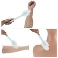 thumbnail image 4 of Unique Bargains Portable Scraper Long palm Manual Massager Tool 15.75"x3.15" 1 Pc Wavy handle Blue, 4 of 6